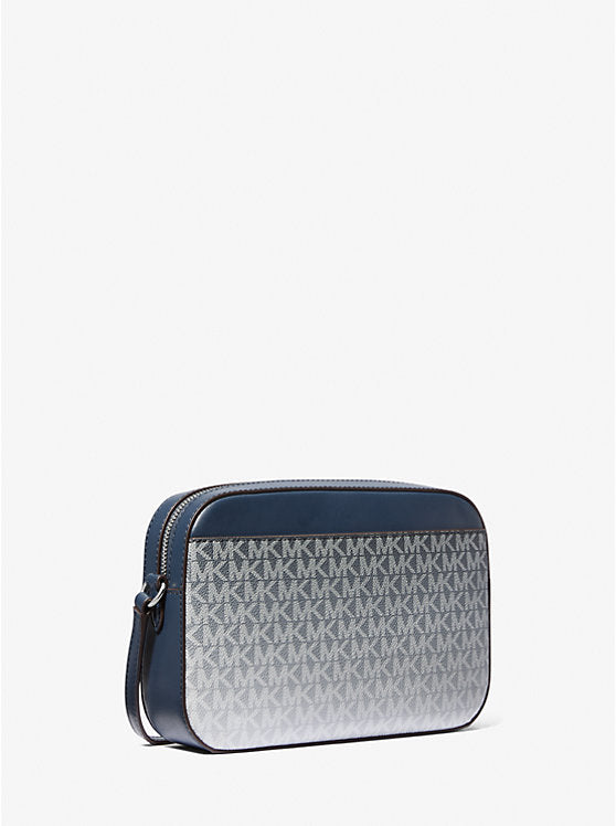 Bolsa- Michael Kors Bandolera Jet Set en Lona con Logo Degradado Logrado Original
