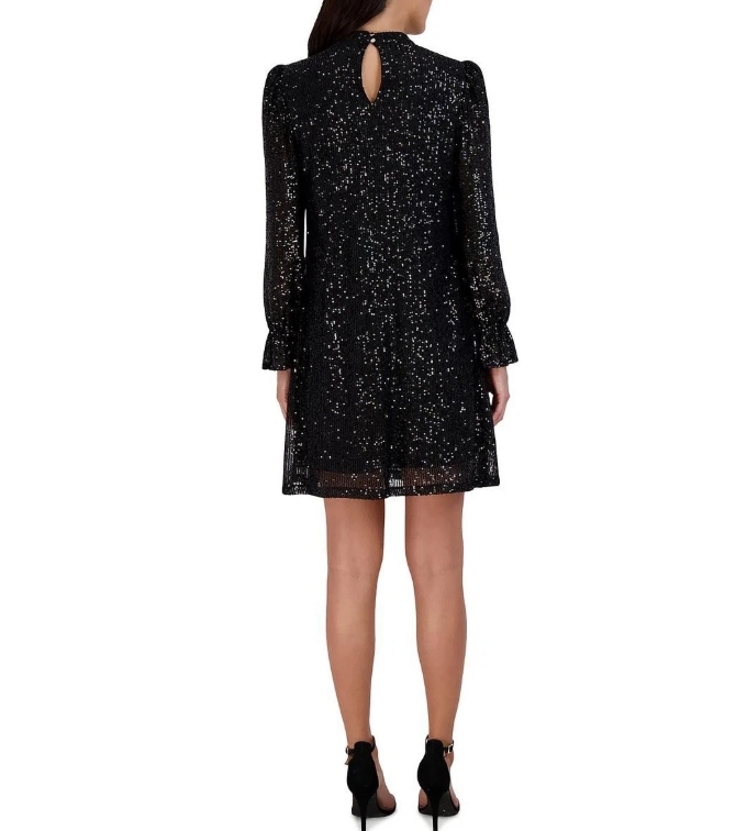 Vestido de lentejuela Negro Talla 12