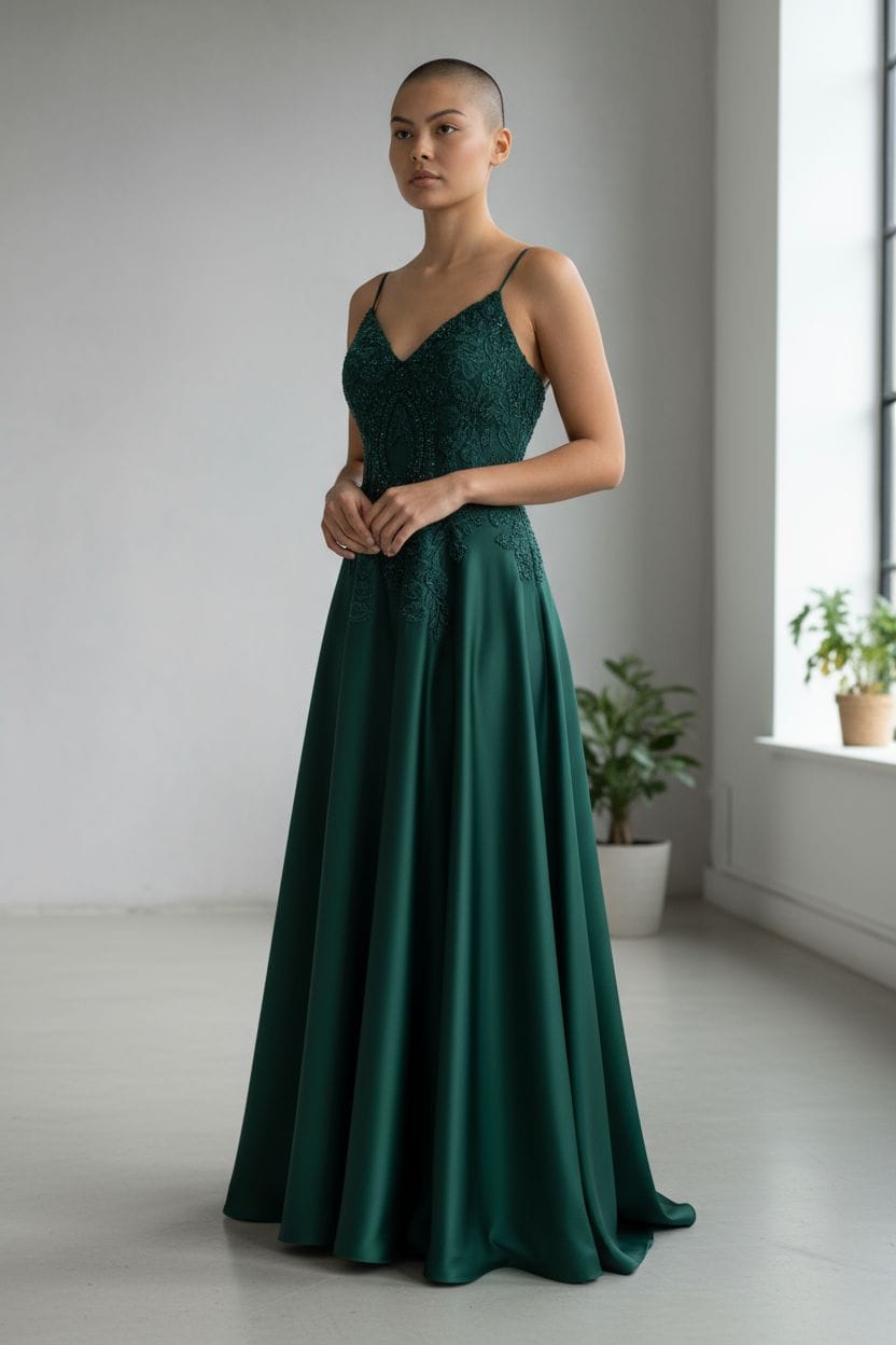 Vestido Verde Talla 9