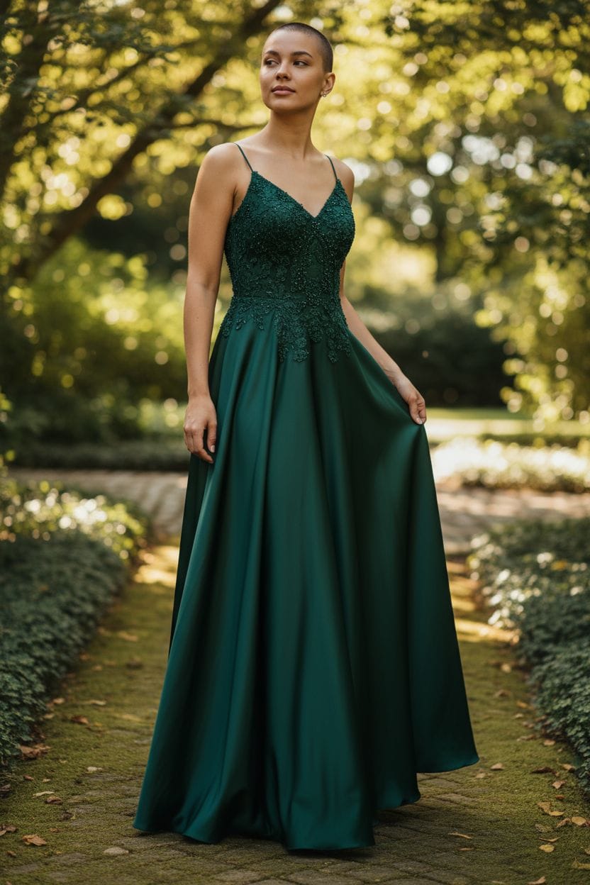 Vestido Verde Talla 9
