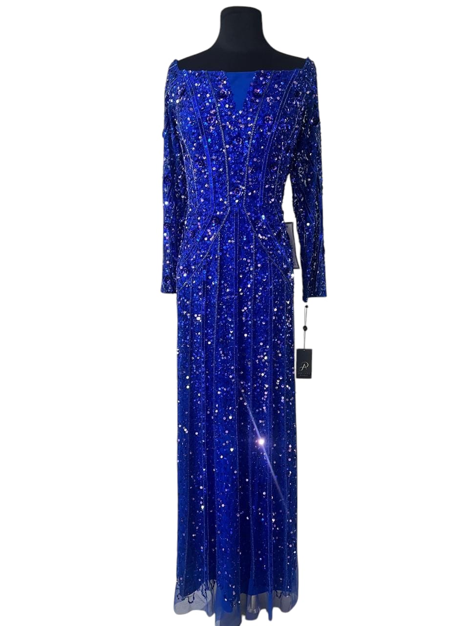 Vestido azul lentejuela Talla 12